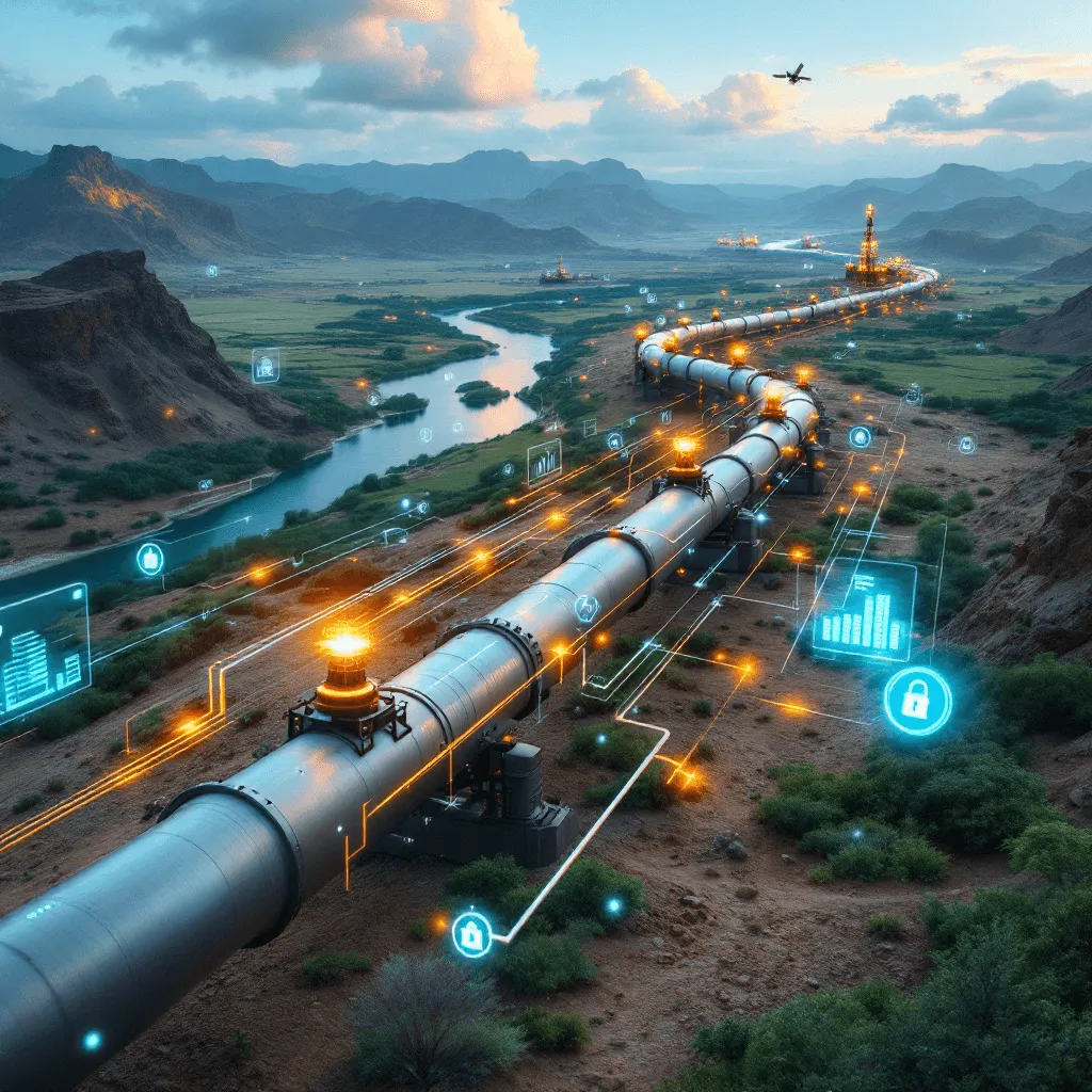 تنفيذ حلول IoT لمراقبة خطوط الأنابيب